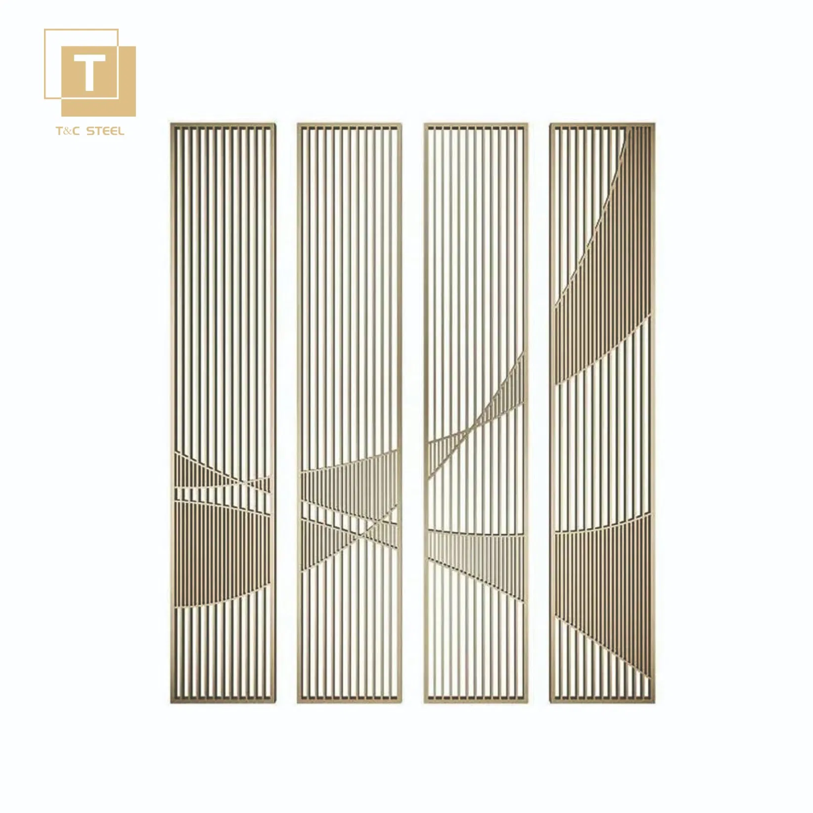 Modern Hotel Hall Restaurant Living Room Metal Stainless Steel Divider Partition Walls