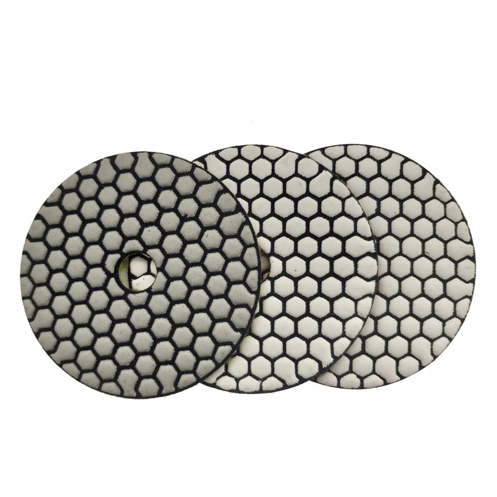 4" Resin Bond 3 Step Polishing Pads Granite Grinding Tools
