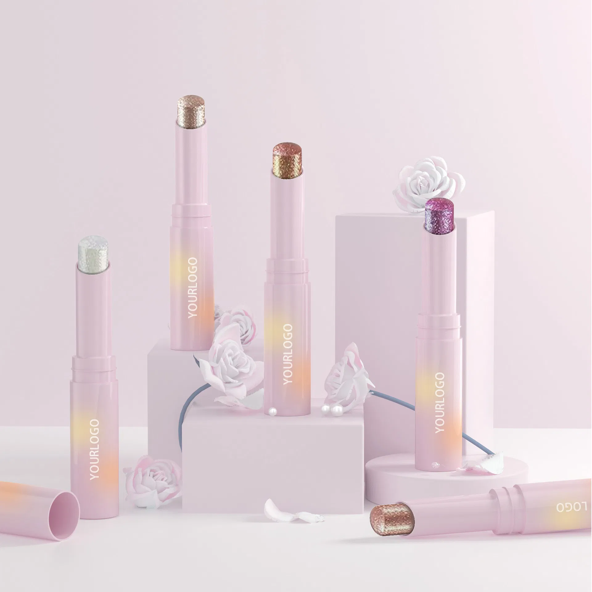Pigment Eyeshadow Pencil Multichrome Eyeshadow Face Shimmer Highlighter Jelly Eyeshadow Stick