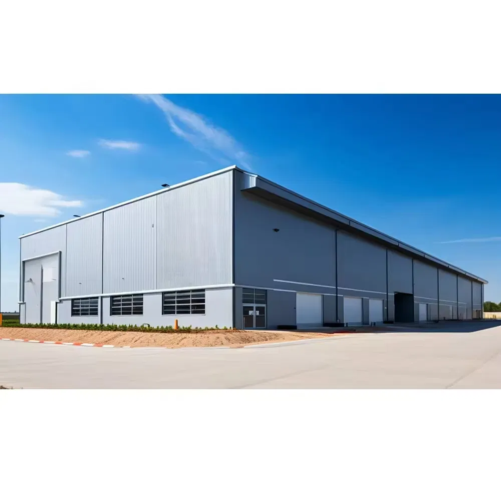 Steel Column Q235 Ridge Customized Prefabricated Metal Building for Sale