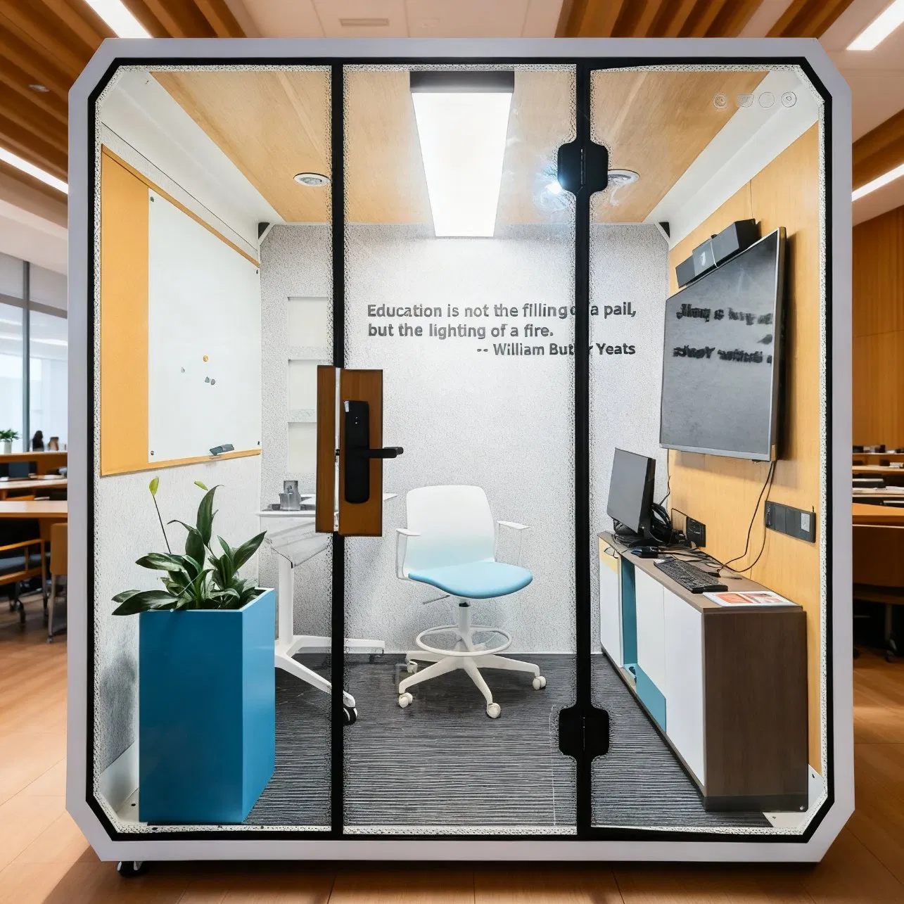 Mingle Furniture Privacy Soundproof Telephone Booth Professional Manufacturer Soundproof Pod