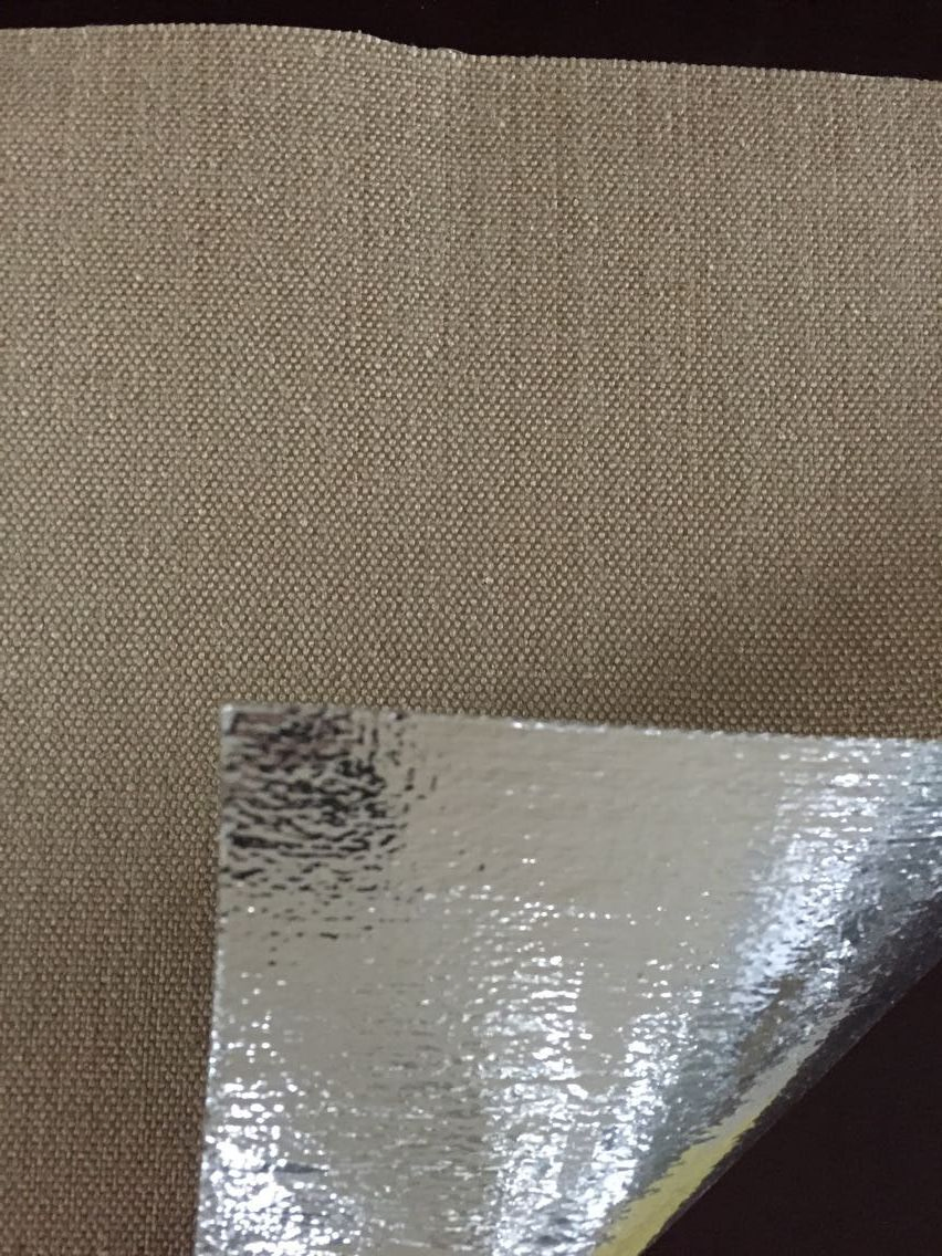 Ht-2025 Hot Product of Plain Weave Aluminized Fiberglass Cloth