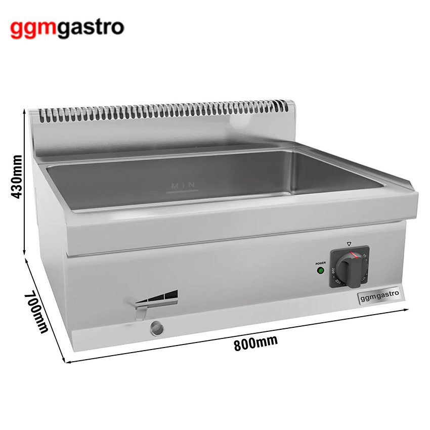 Catering Bain Marie Food Warmer Display Stainless Steel Electric Food Warmer