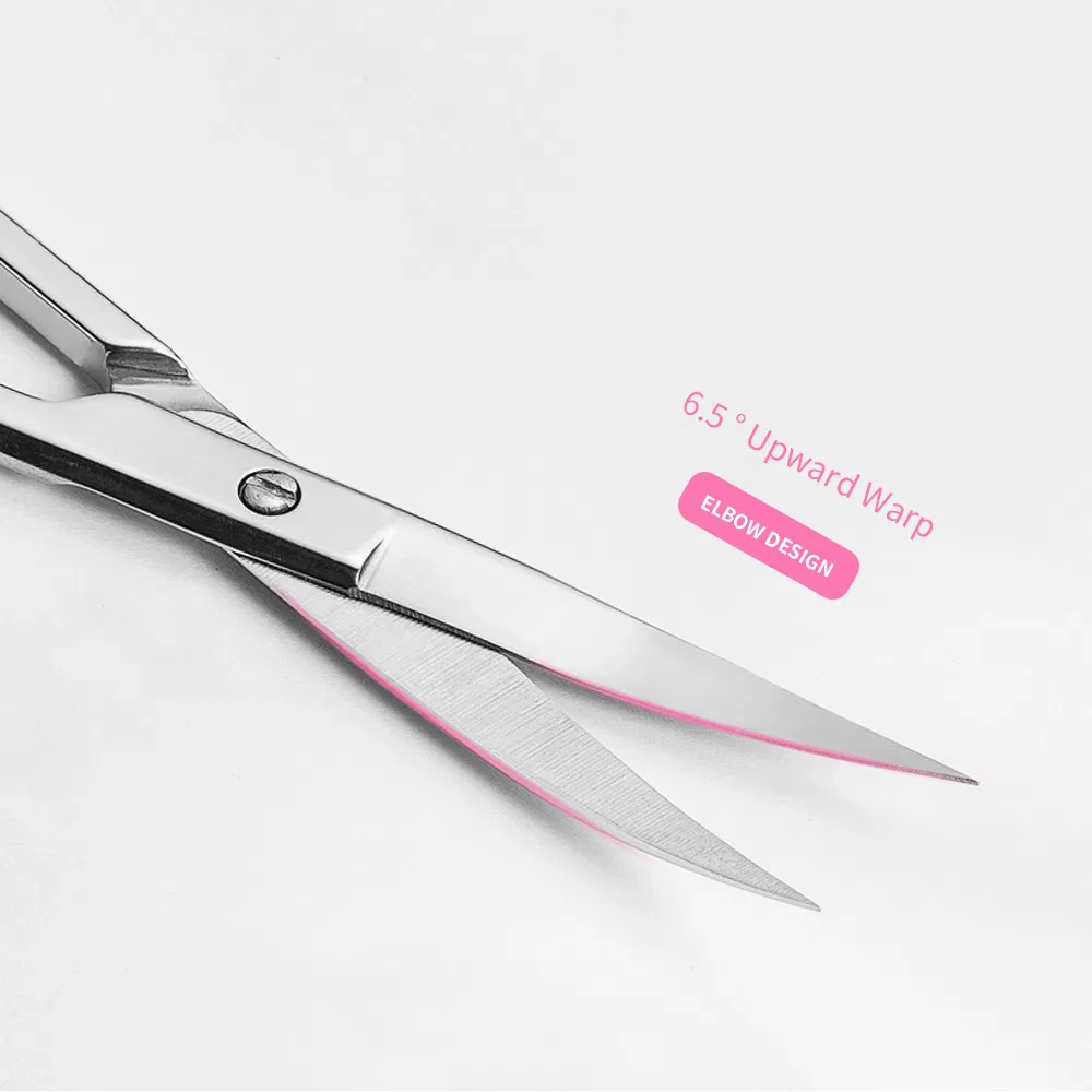 Barber Makeup Manicure Beauty Nail Art Scissors Stainless Steel Curved Eyelash Eyebrow Nose Hair Scissor