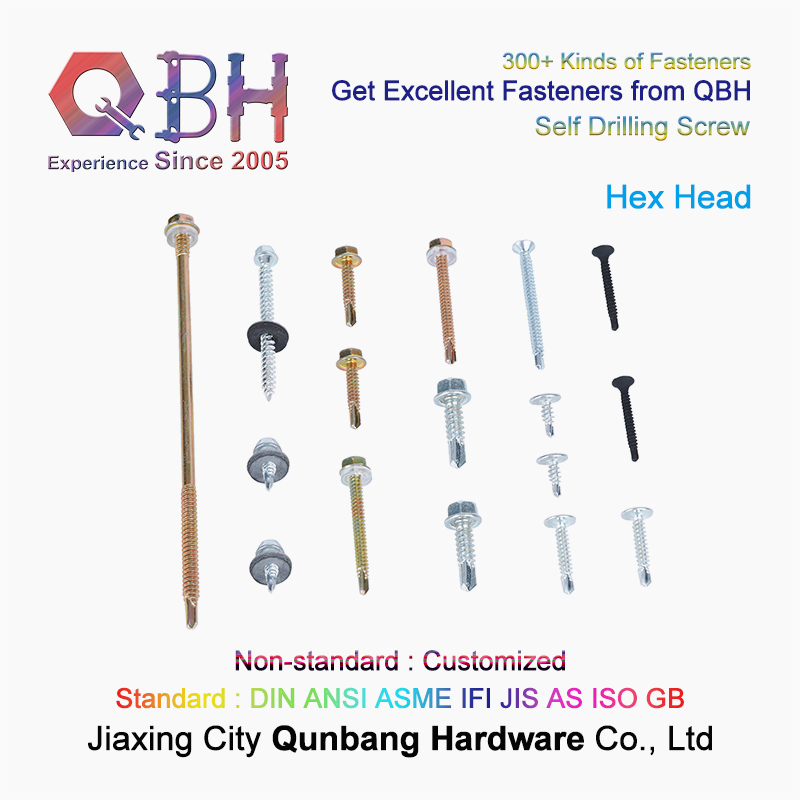 Qbh Self-Drilling Carbon Steel / Stainless Steel Sheet Metal Screw