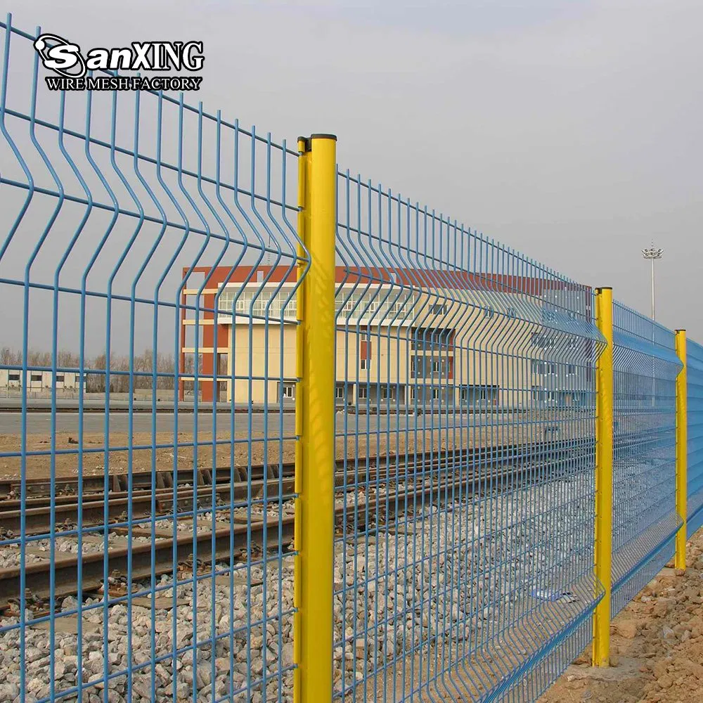 Galvanized Steel 3D Fencing Sport Equipment Curved Security Welded Fence