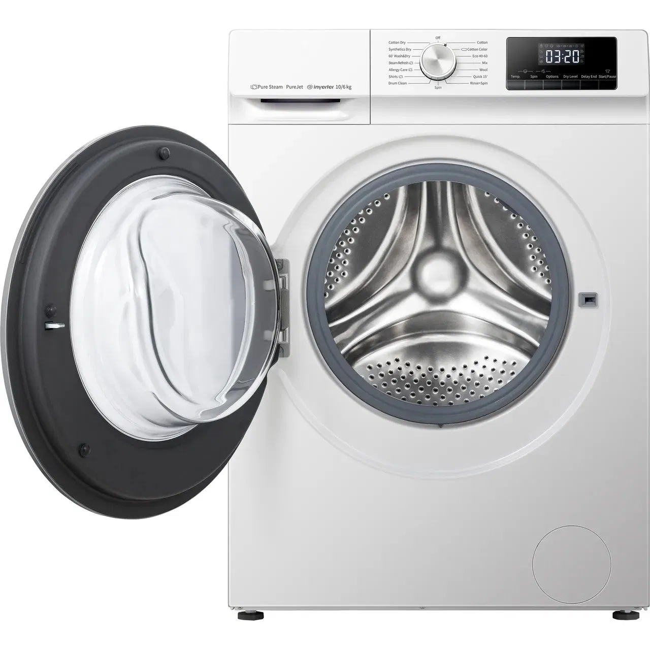 Smeta 220V 10kg Gray Color LED Display Multi Function Laundry Washer