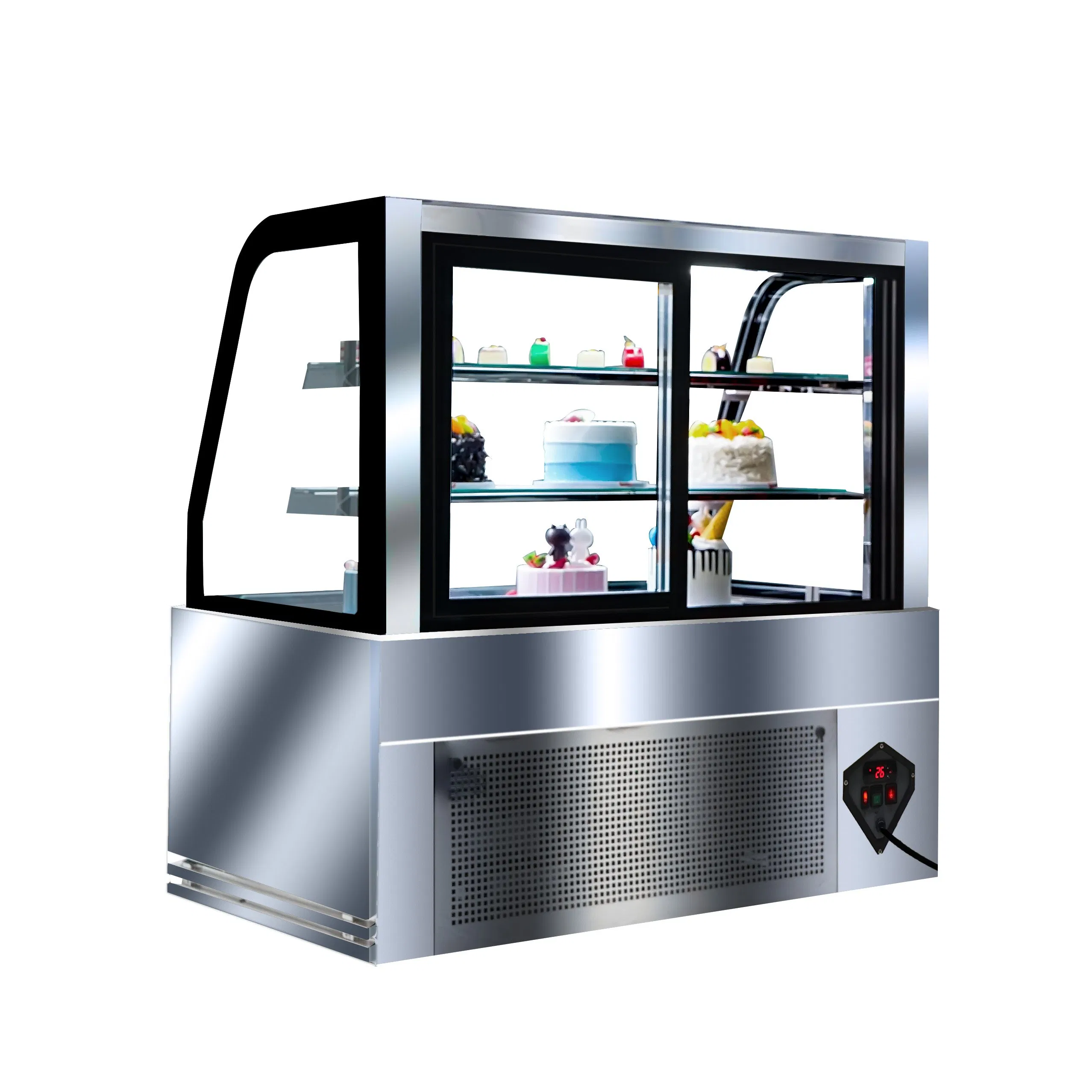 Commercial Showcase Cooler Cake Bakery Automatic Defrost Display Fridge
