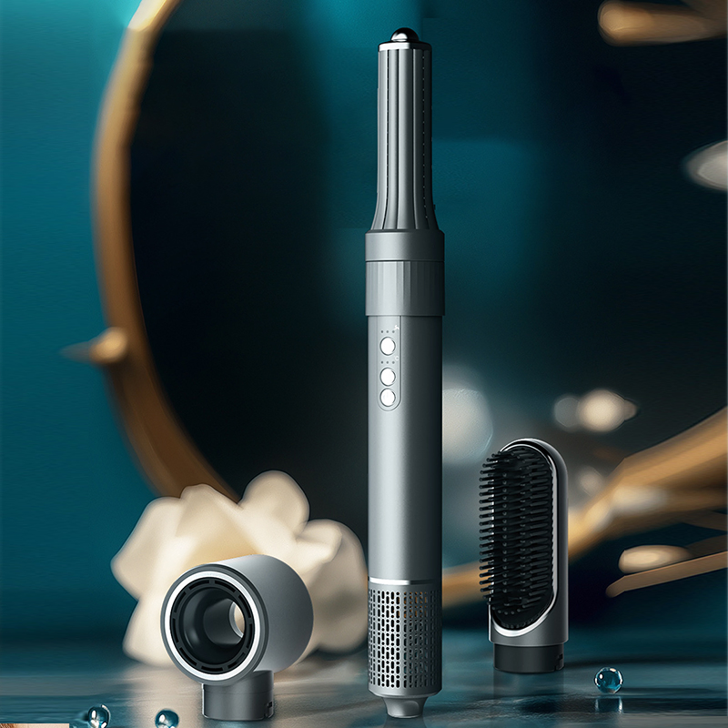 Multi-Functional Hot Air Comb Hair Straightener Hair Dryer Curling Comb