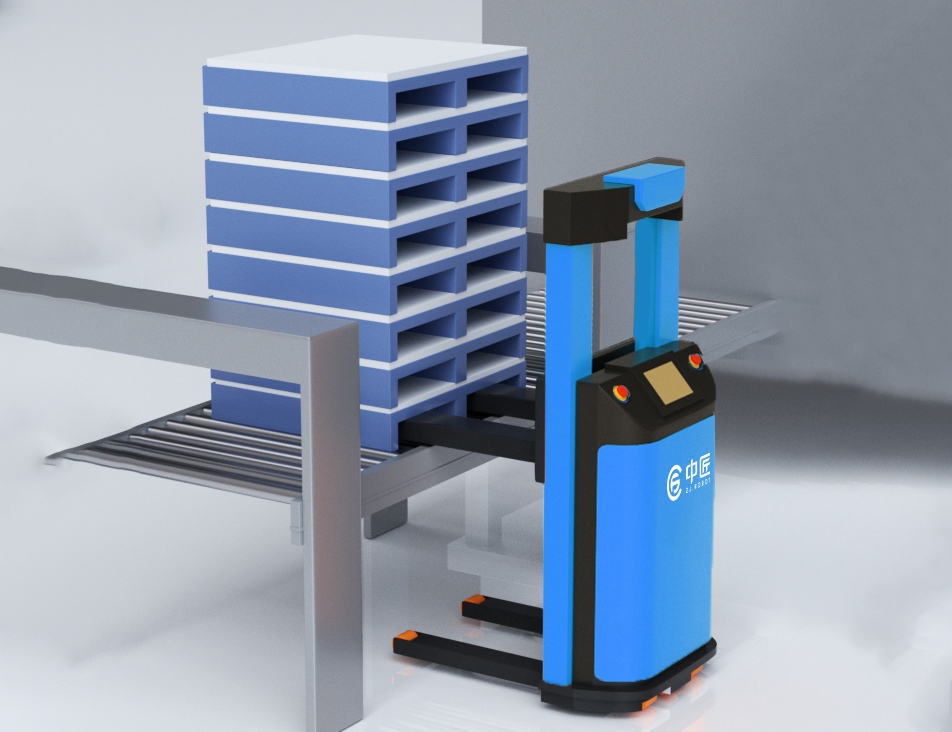 Unmanned Forklift Agv High Level Storage Stacker Truck, Load Capacity to 2000kg