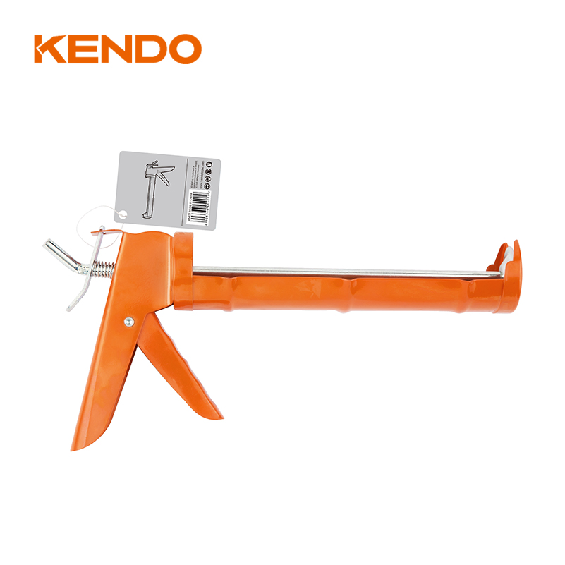 Kendo Caulking Gun with Hard Steel Trigger and Swivel Handle