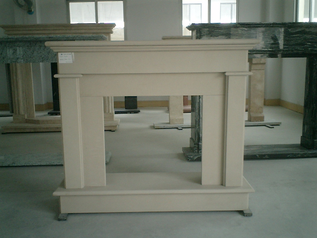 China Wholesale Limestone Interior Decoration Modern Style Hand Made Carved Marble Fireplace Mantel Design Price