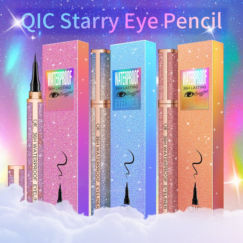 OEM Gold Diamond Color Star Shiny Eyeliner Waterproof Eyeliner for Makeup