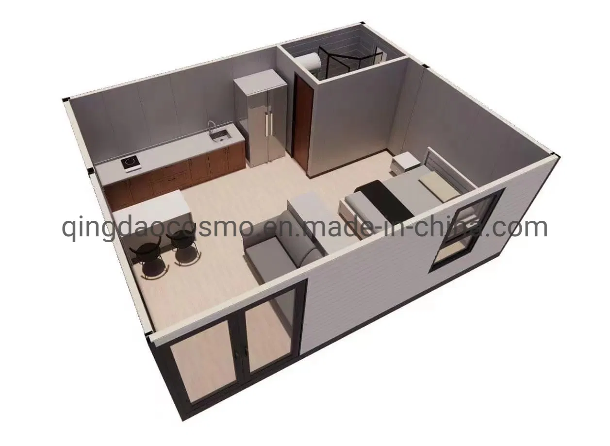 Luxury Flatpack 20FT/40FT Prefab Container House for Office/School/Dormitory/Shop