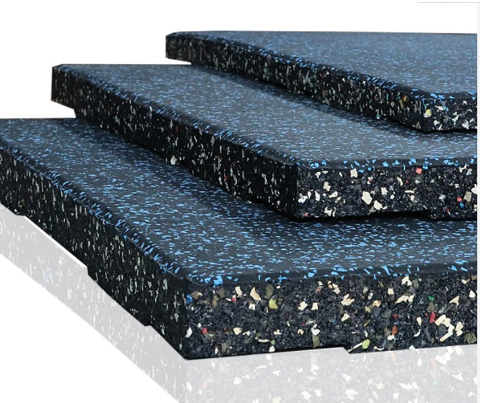 China Manufacturer Composite Rubber Flooring Rubber Tile Rubber Mat