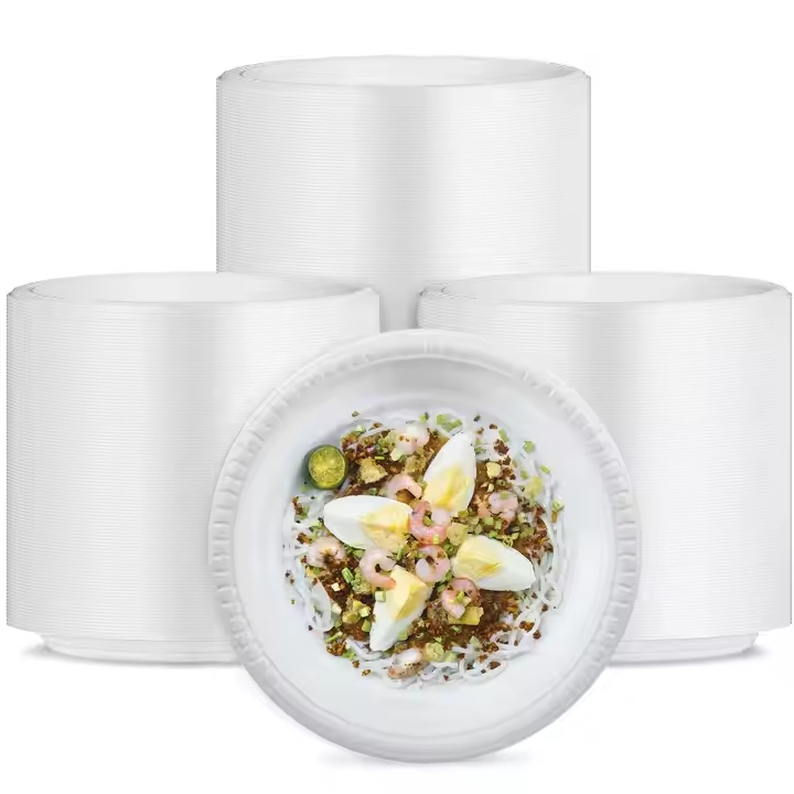 Eco-Friendly Disposable Round 6 Inches PP Plant Fibre Party Dinner Plate