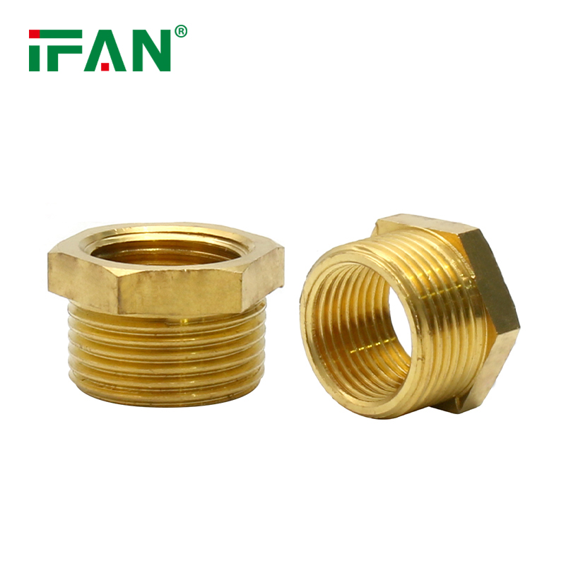 Ifan Factory OEM Brass Pipe Fitting 1/2"-2" Brass Plumbing Fittings Bush Brass Tube Fitting