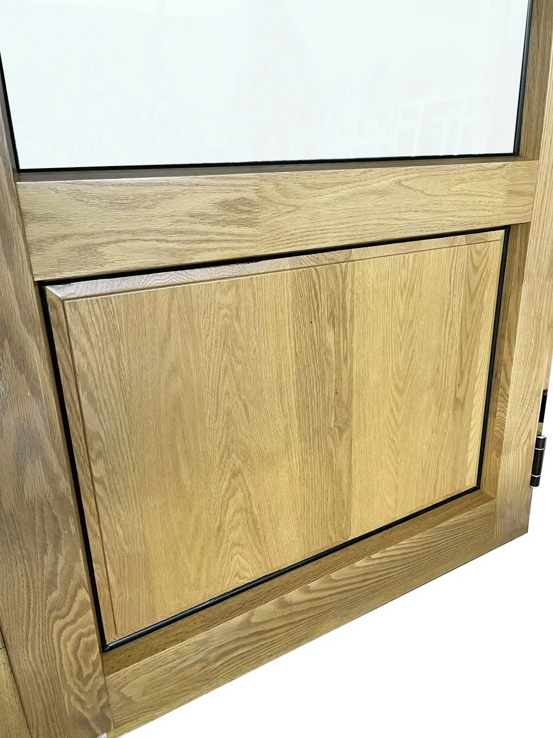 Penjoy Newest Solid Wood Pivot Entry Doors for Us Villa Moderrn Design Entrance Door