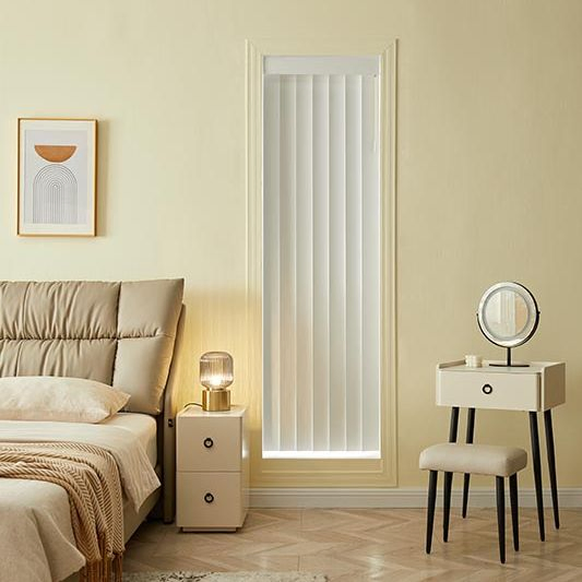 Factory Directly Manufacture 3.5 ''slats PVC Window Vertical Blinds 96'' Wide