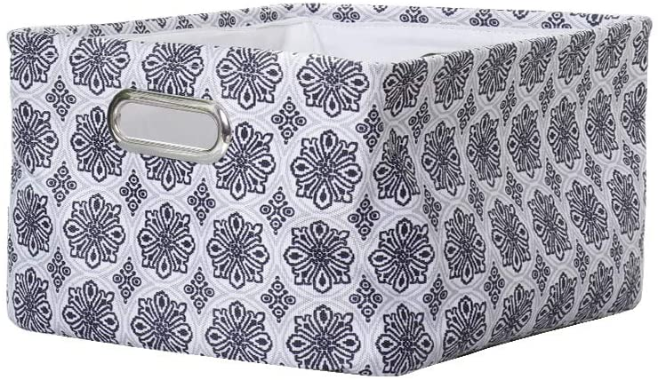 Tall Decorative Wicker Storage Basket Bins with Long Handles