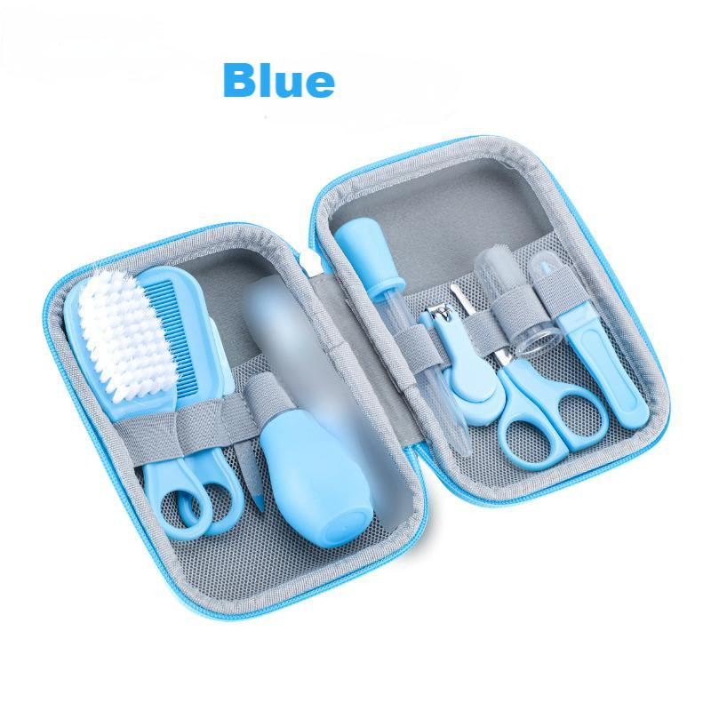 Baby Healthcare and Grooming Kit, Baby Safety Set Comb, Brush, Finger Toothbrush, Nail Clippers, Scissors, Nasal Aspirator, Baby Essentials Nursery Care Kit