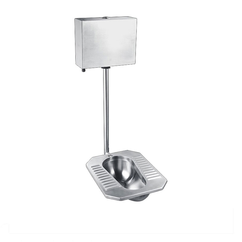 Durable Stainless Steel Squatting Toilet for Hotels and Construction Projects