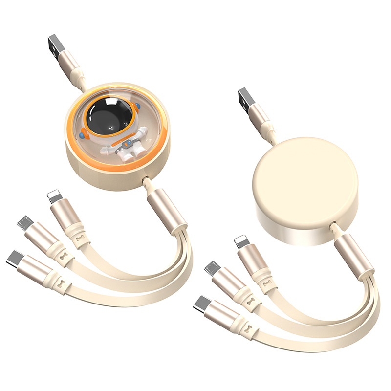 OEM Three-in-One Charging Cable Three Head Multi-Function Fast Charging Data Cable
