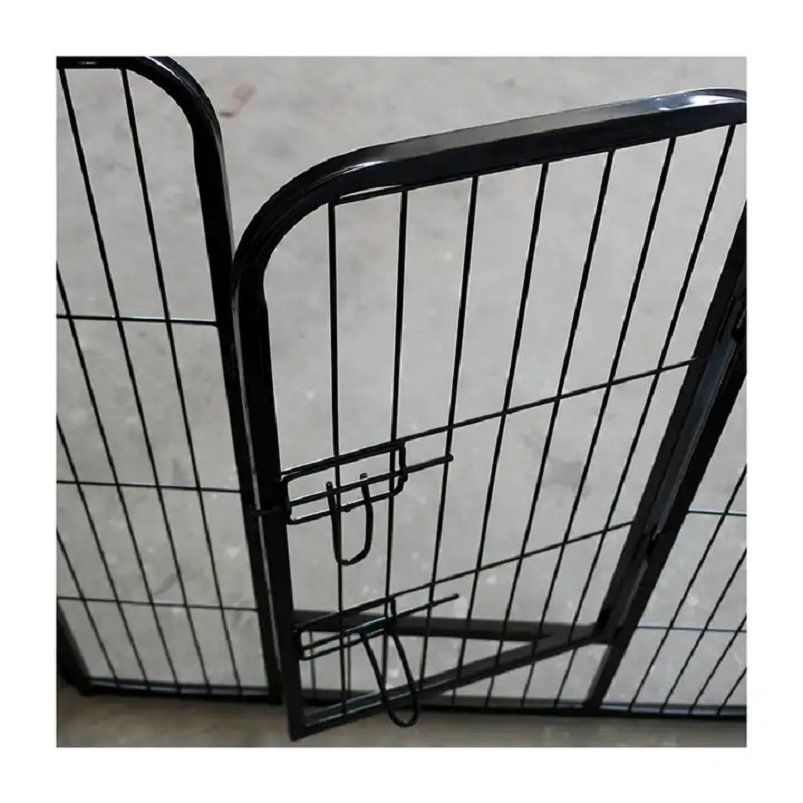Wire Mesh Dog Fence Warehouse Heavy Duty Metal Iron Dog Kennel Run Fence Enclosure Pet Playpen for Sale