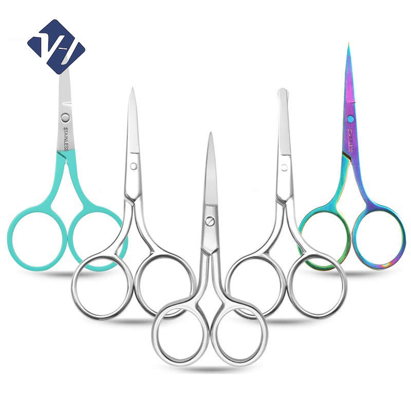 Eyebrow Scissor Makeup Eyelash Trimmer Facial Hair Remover Manicure Scissor Nail Cuticle Tool Beauty Eyebrow Scissors