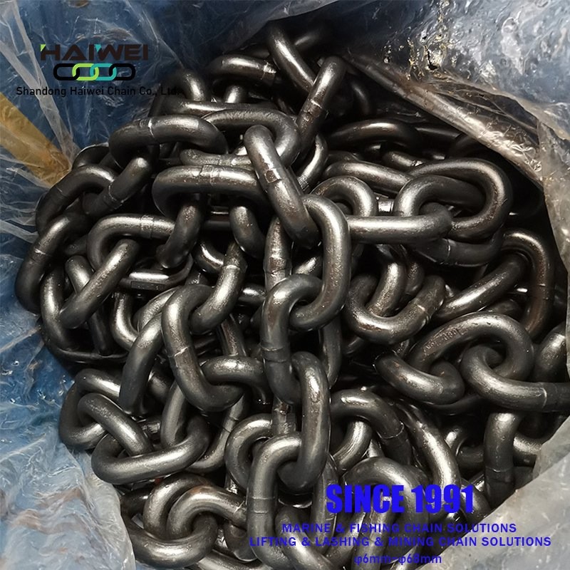 Featured Product 20mn2 11× 43/14× 50/14× 42 Black Painted Hatch Cover Chains 30 Years Factory Direct Sale
