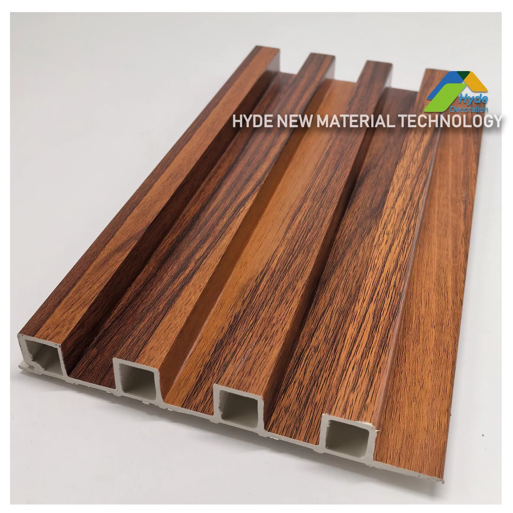 Popular Wood Design 168*22*2900mm /168*24*2900mm Panel De Pared WPC 3D Fluted Panel Factory