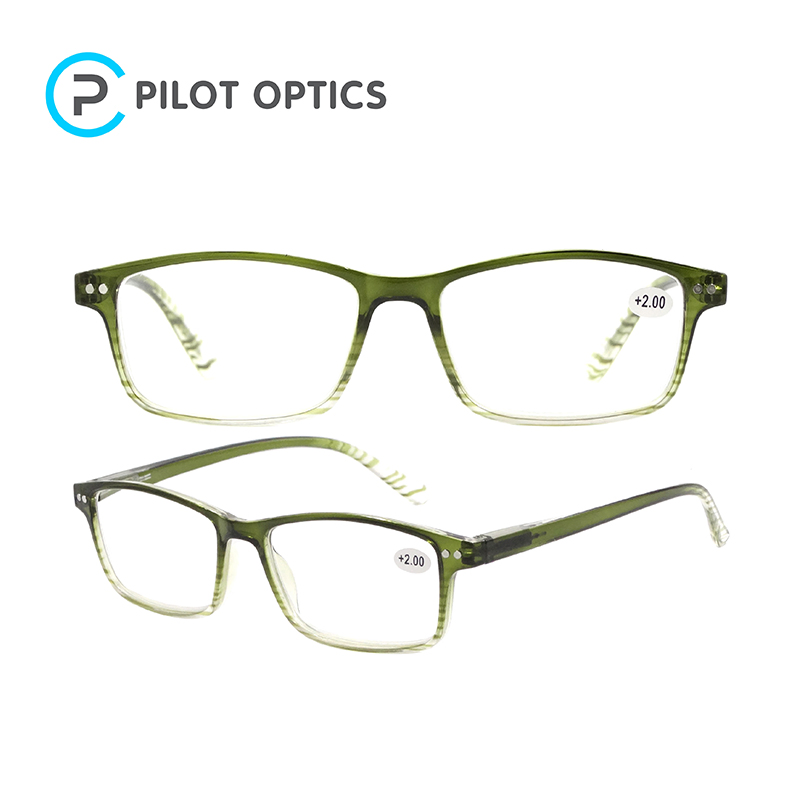 Pilot Optics Wholesale High Quality 5 Colors Custom Logo Square Reading Glasses