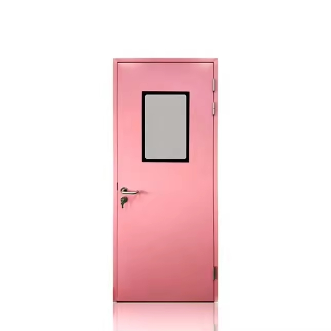 Commercial 1 Hour Fire-Rated Steel Door Heavy Duty Contemporary Design Outdoor Applications Fire-Rated Features