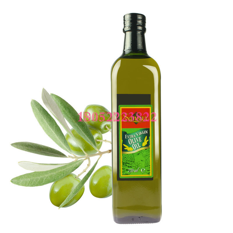 Food Grade 250ml 500ml 750ml 1000ml Square Dark Green Glass Bottle Olive Oil Bottle and Vinegar Bottle