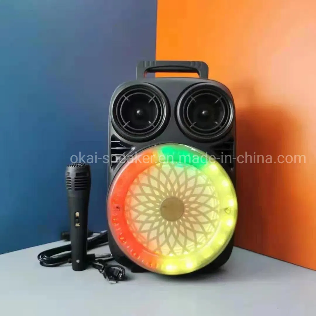 Factory Direct Private Trolley Bluetooth Speaker 6.5 Inch RGB Audio Loud Speaker