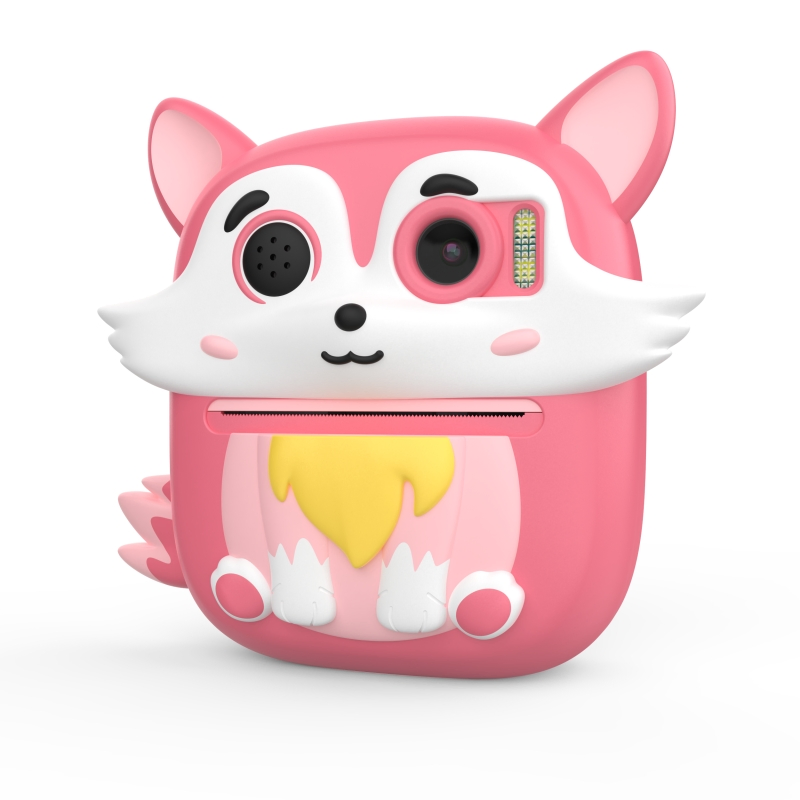 Детская камера с мгновенной печатью Pink Fox