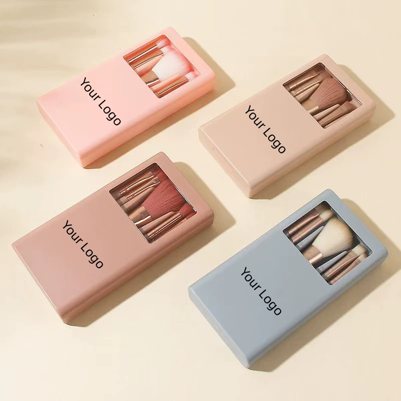 Professional Travel Makeup Brush Set Private Custom Compact Foundation Concealer Brushes