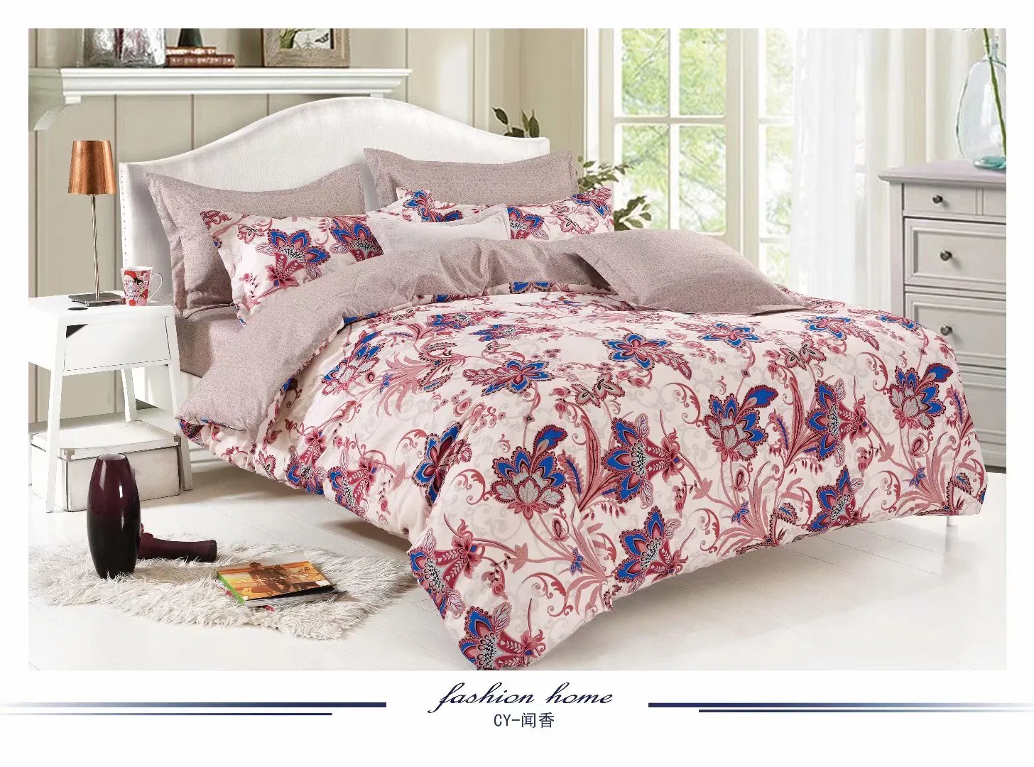 2022 New Design Luxury Cotton Feeling Microfiber Bedsheets Bedding Set