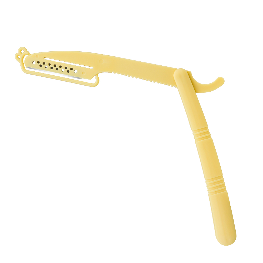 Foldable Disposable Plastic Barber Razor Salon Use Barber Straight Razor