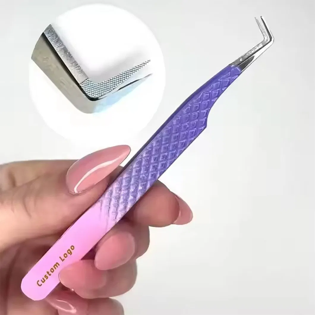 Stainless Steel Mesh Eyelash Tweezers – Precision Tool for Eyelash Extensions & Curling