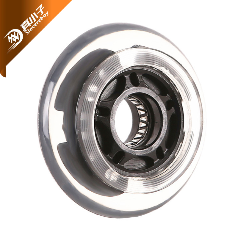 PU Flash Wheel Inline Skates Wear-Resistant Silent Transparent PU Flash Wheel 80*24mm