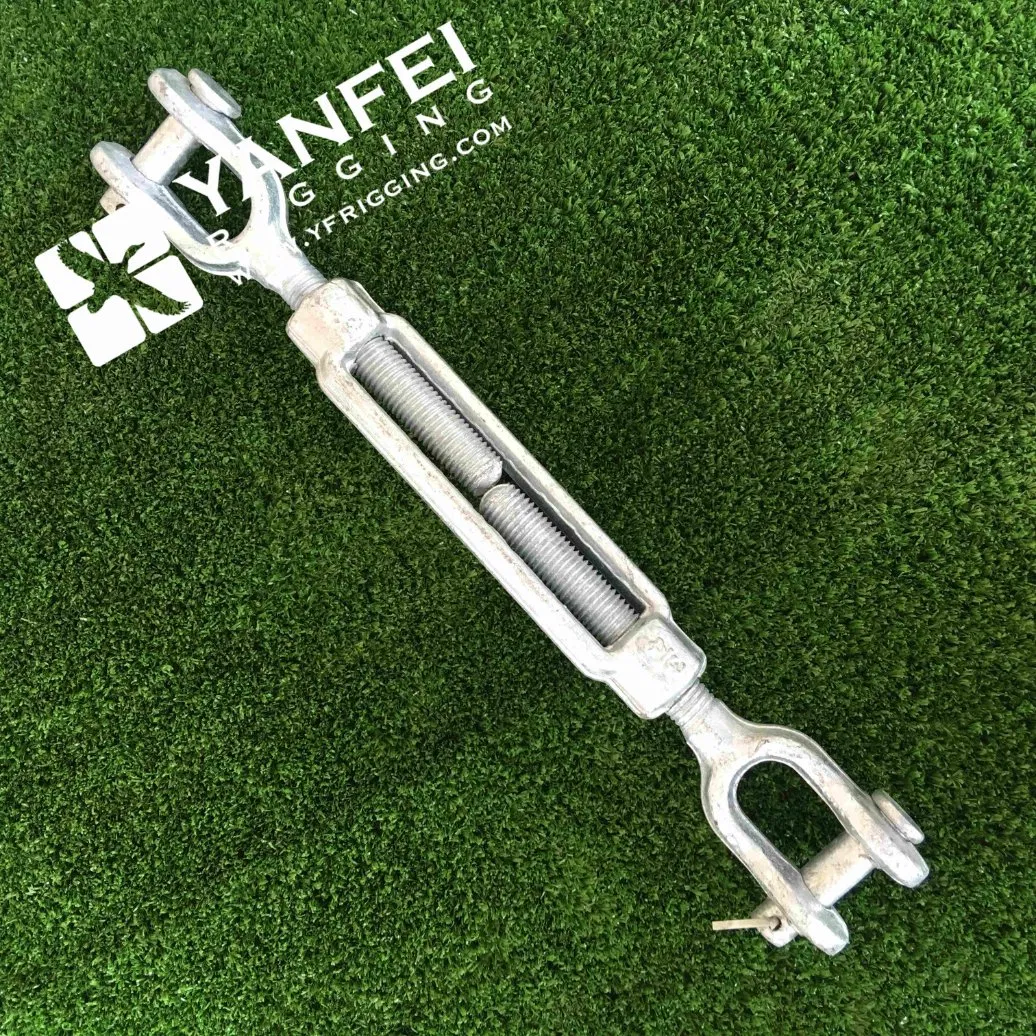 Rigging Screw Galvanized Open Body Turnbuckle Steel Wire Rope Tensioner