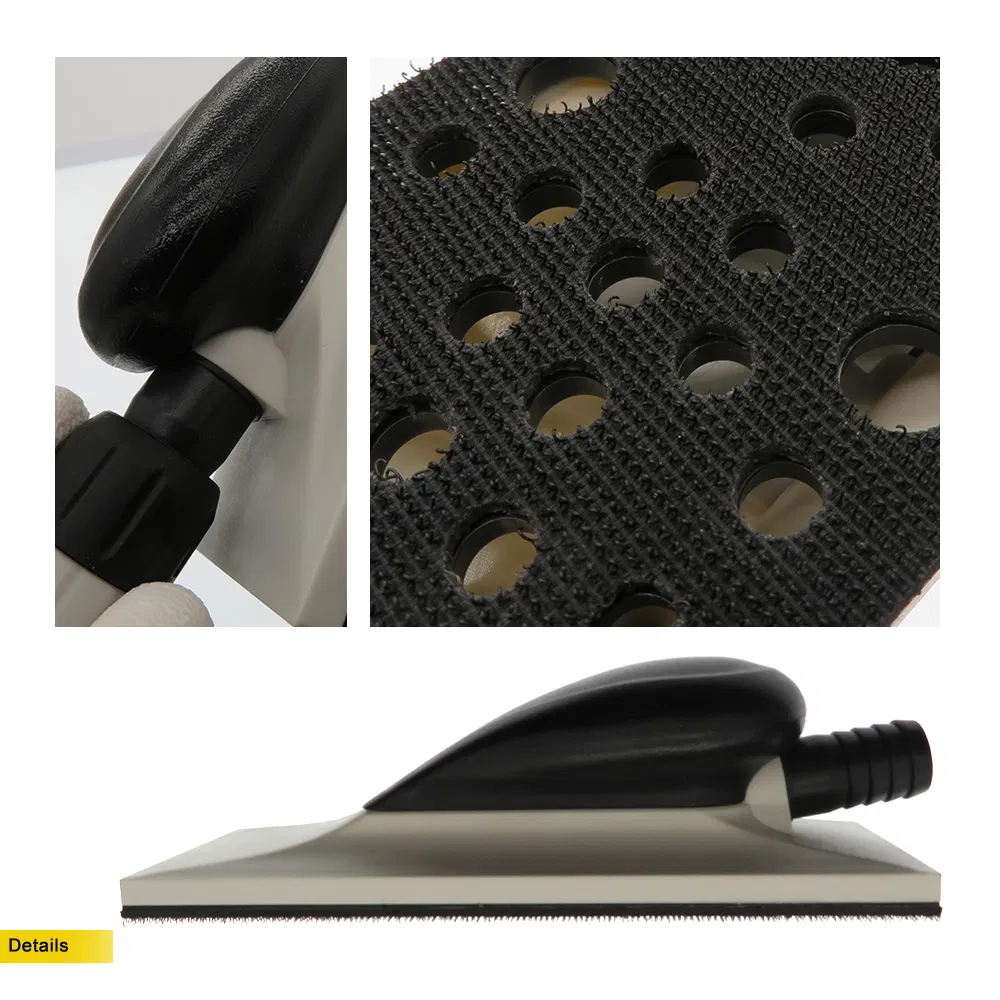200X70mm Multi Hole Hook and Loop Dust-Free Vacuum Hand Sanding Block