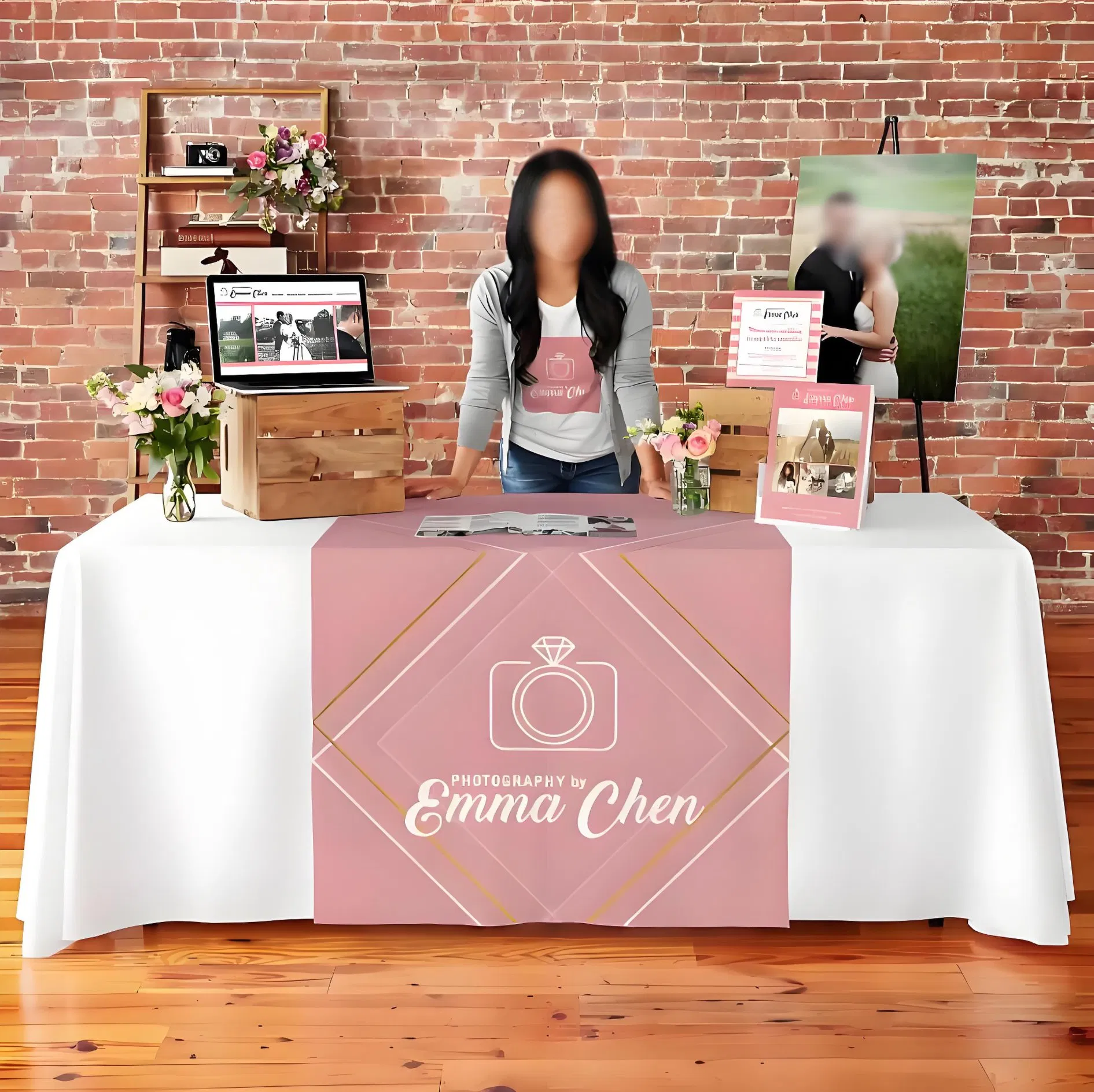 High-Quality Trade Show Table Cover with Your Logo