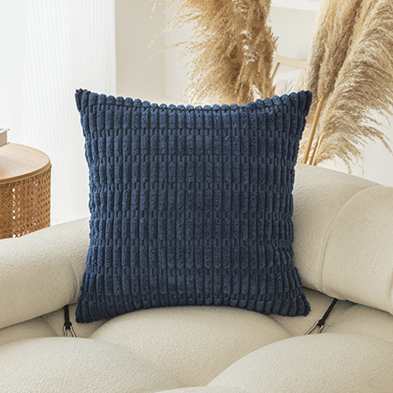 Wholesale 50X50cm Decorative Soft Velvet Corduroy Striped Cushion Cover Boho Throw Pillow Covers Cushion Cases for Home