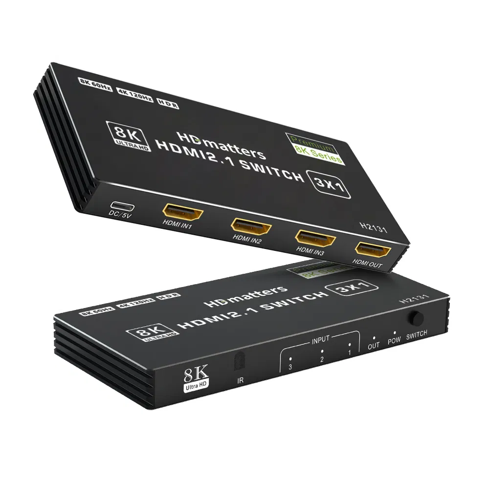 Разветвитель HDMI 2.1 на 5 портов с пультом