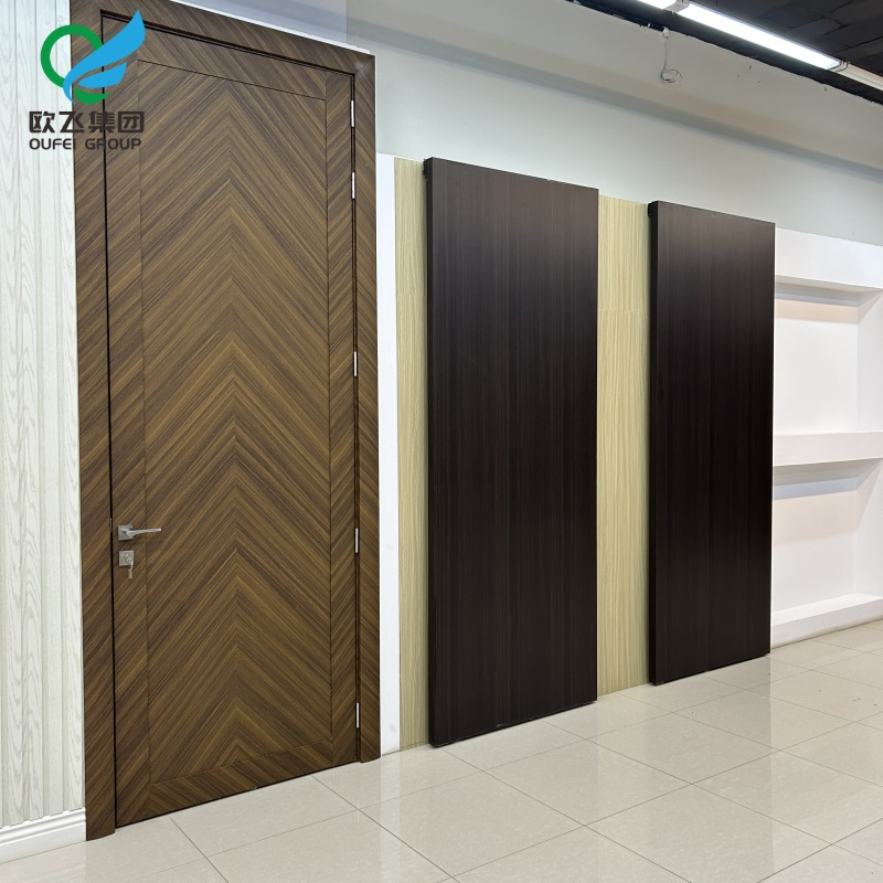 Durable WPC Glass Door in PVC - Customization Available for Orders