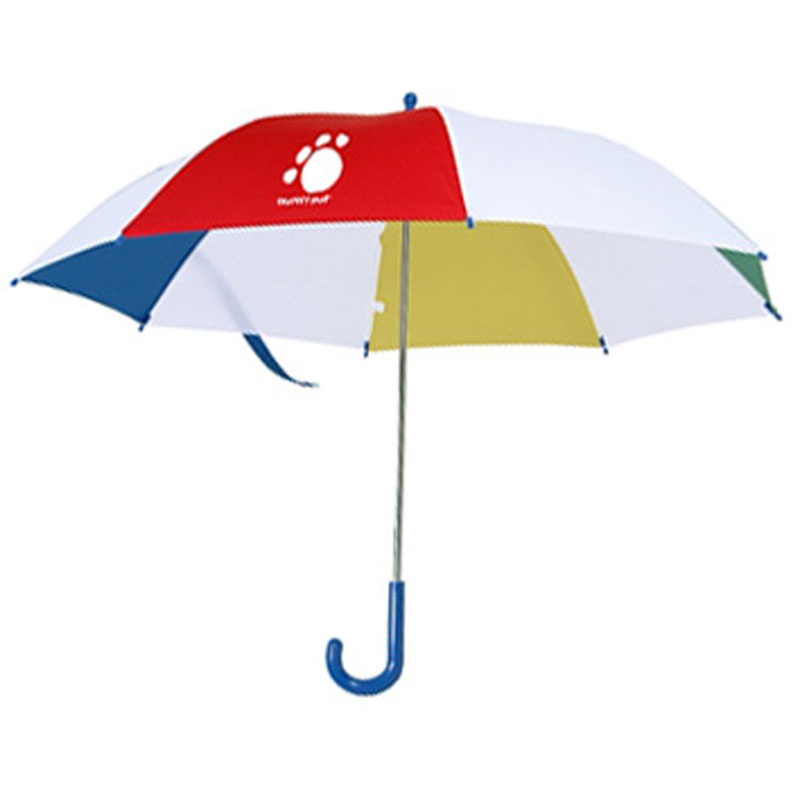 19inch Customizable Size Kids Rain Manual Safe Open Children Umbrella Straight Handle