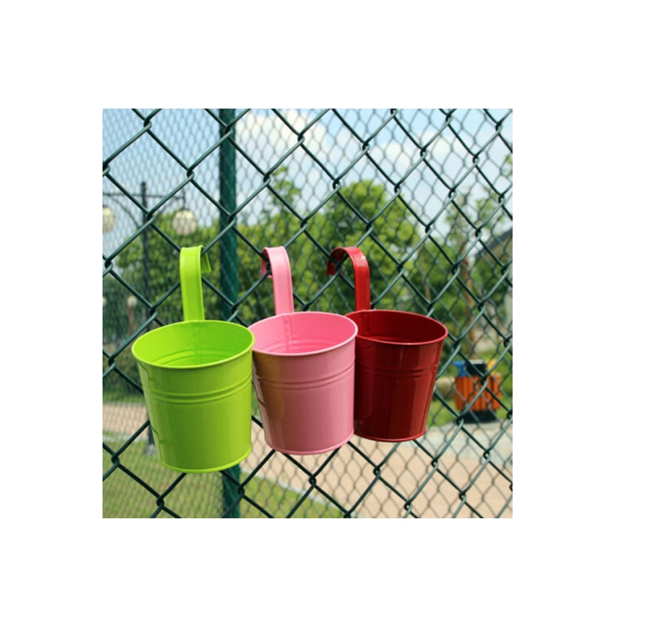 Горшки металлические декоративные комнатные уличные