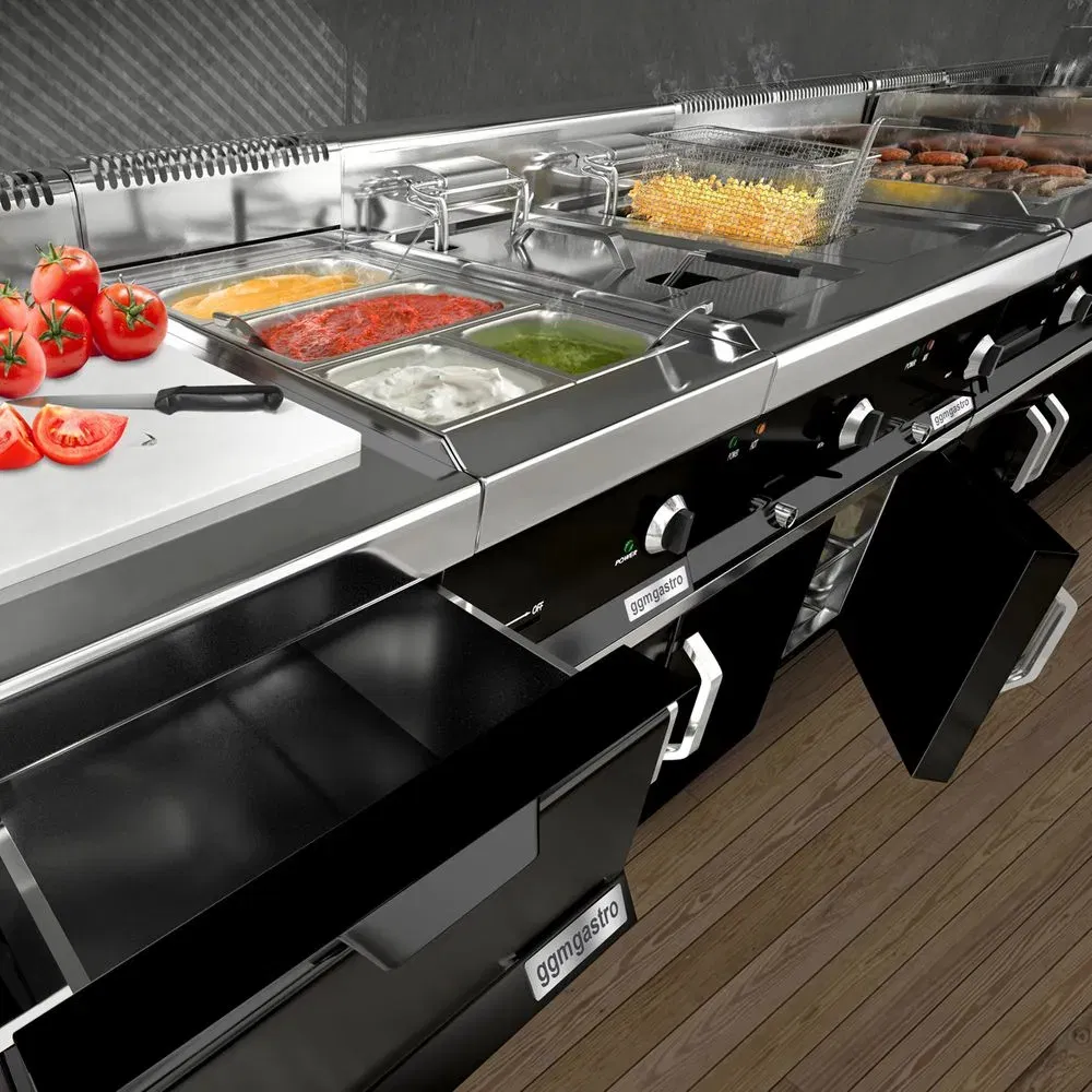 Commercial Catering Stainless Steel Counter Top Charbroiler